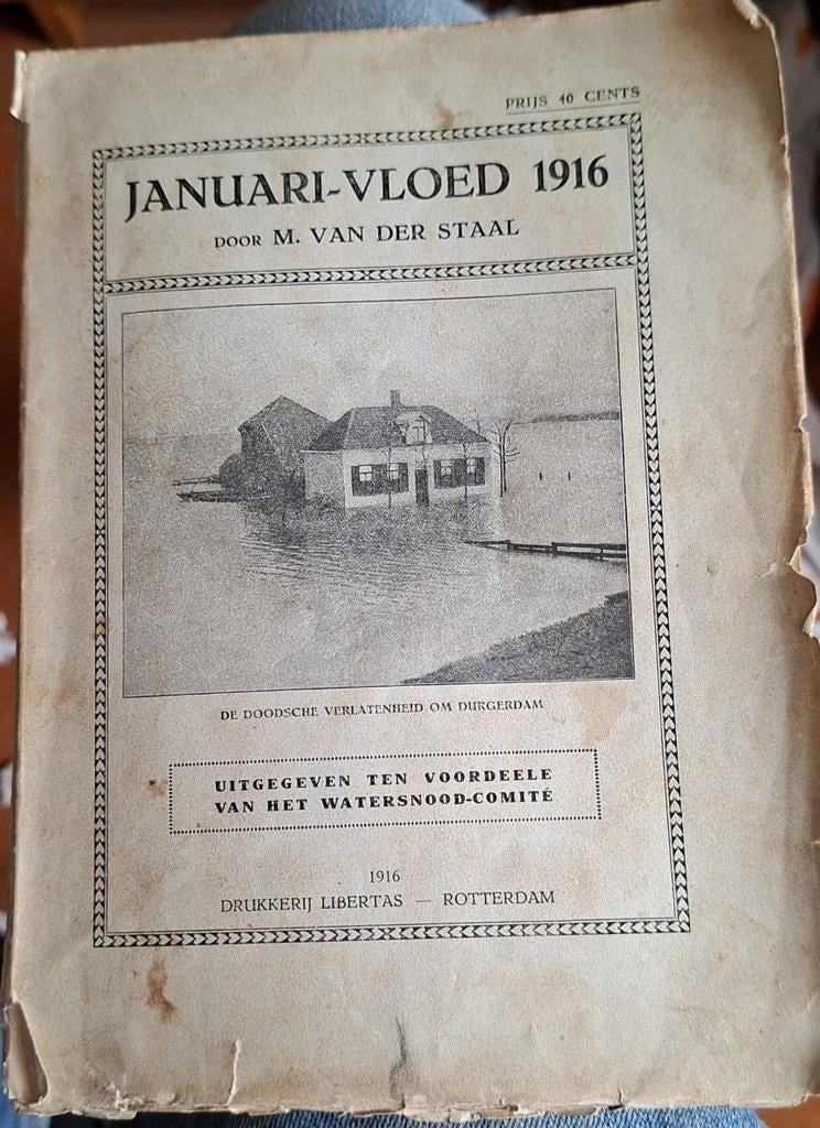 Januari-Vloed 1916 door M. van der Staal - Watersnood-Comité, Ophalen of Verzenden