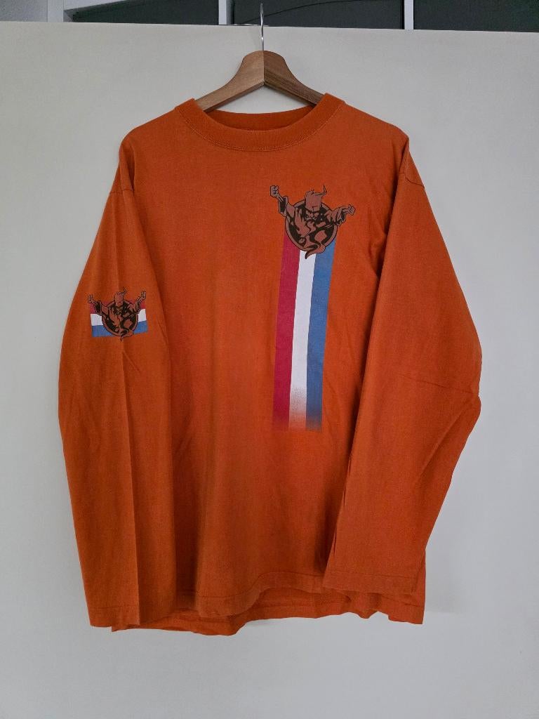 Orange Thunderdome Hardcore Longsleeve L, Ophalen of Verzenden, Gedragen, Oranje, Thunderdome