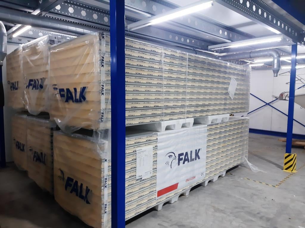 Sandwich panelen wandpanelen 100 mm falk platen, Doe-het-zelf en Verbouw, Platen en Panelen, Ophalen, Zo goed als nieuw, Overige materialen