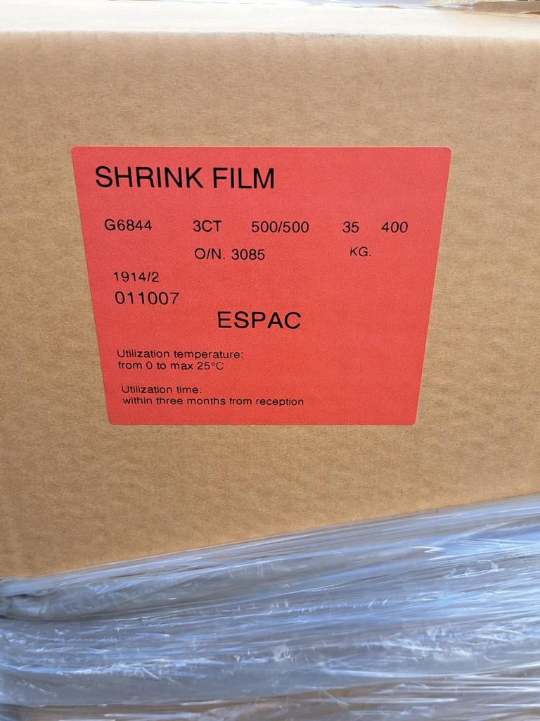 krimp seal folie rollen Shrinkfolie ESPAC 35 kg, Ophalen of Verzenden