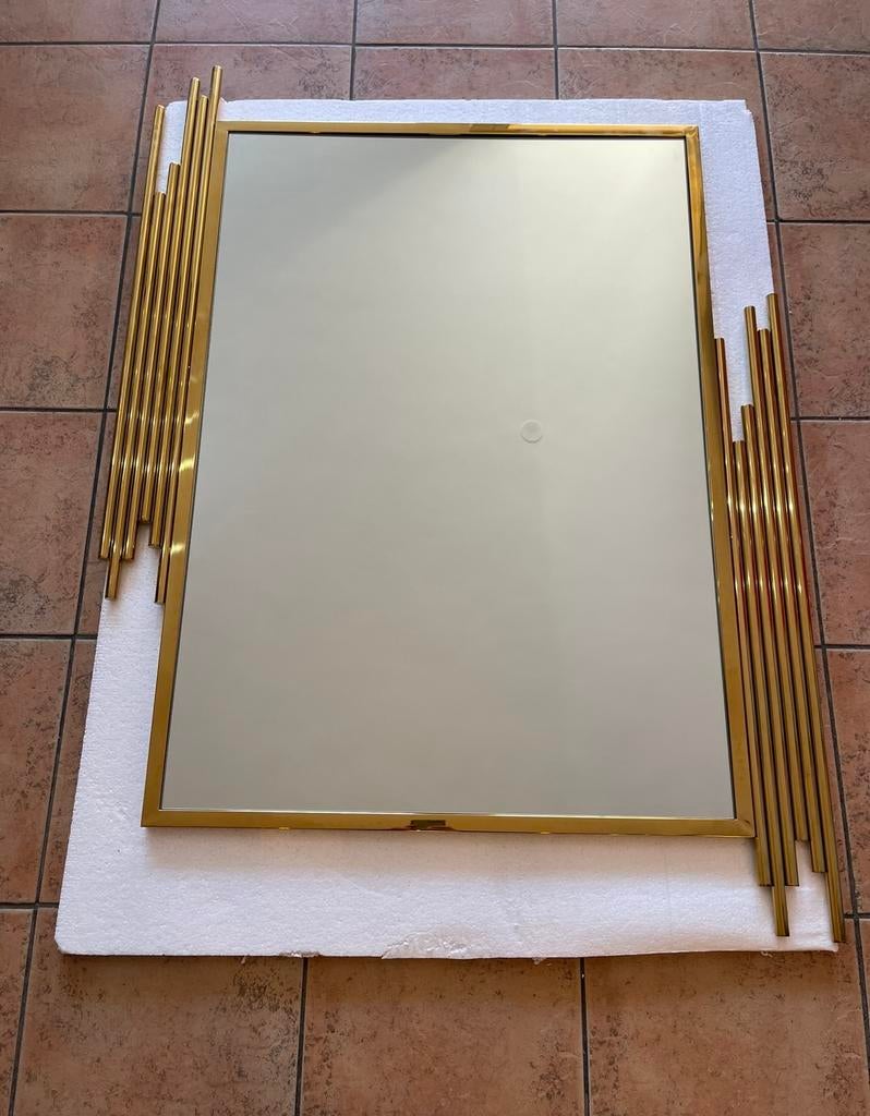 Eric kuster wandspiegel showroom model als nieuw! Goud., Huis en Inrichting, Woonaccessoires | Spiegels, Ophalen, Nieuw, Rechthoekig