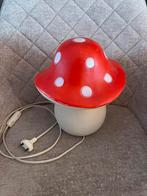 Paddenstoelnachtlamp - Heico Rood Met witte stippen, Ophalen, Kunststof, Zo goed als nieuw, Minder dan 50 cm