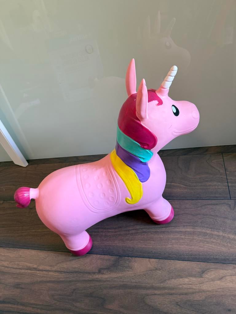 Roze eenhoorn springdier van Action, Ophalen, Gebruikt, Meisje
