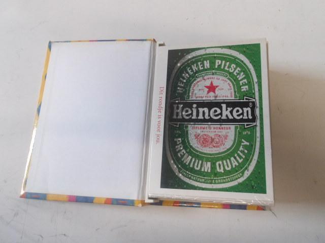 Heineken mapje met kaarten (nr.1), Verzamelen, Biermerken, Nieuw, Overige typen, Heineken, Ophalen of Verzenden