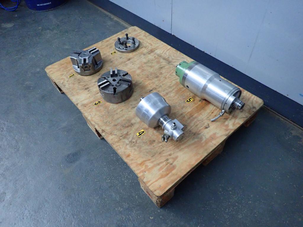 CNC klauwplaten , trek / duw unit Forkardt , Kitagawa, Doe-het-zelf en Verbouw, Draaibanken, Niet ingevuld, Gebruikt, Niet ingevuld