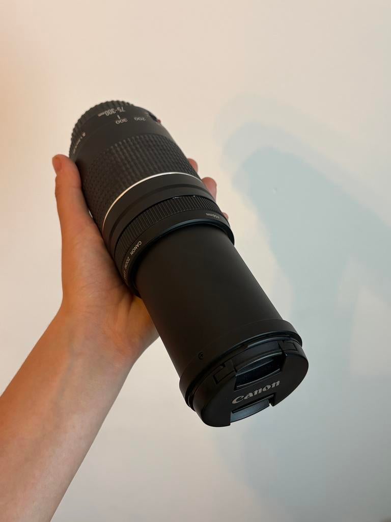 CANON EF 75-300MM F/4-5.6 III Zoomlens, Audio, Tv en Foto, Fotografie | Lenzen en Objectieven, Ophalen of Verzenden, Zo goed als nieuw