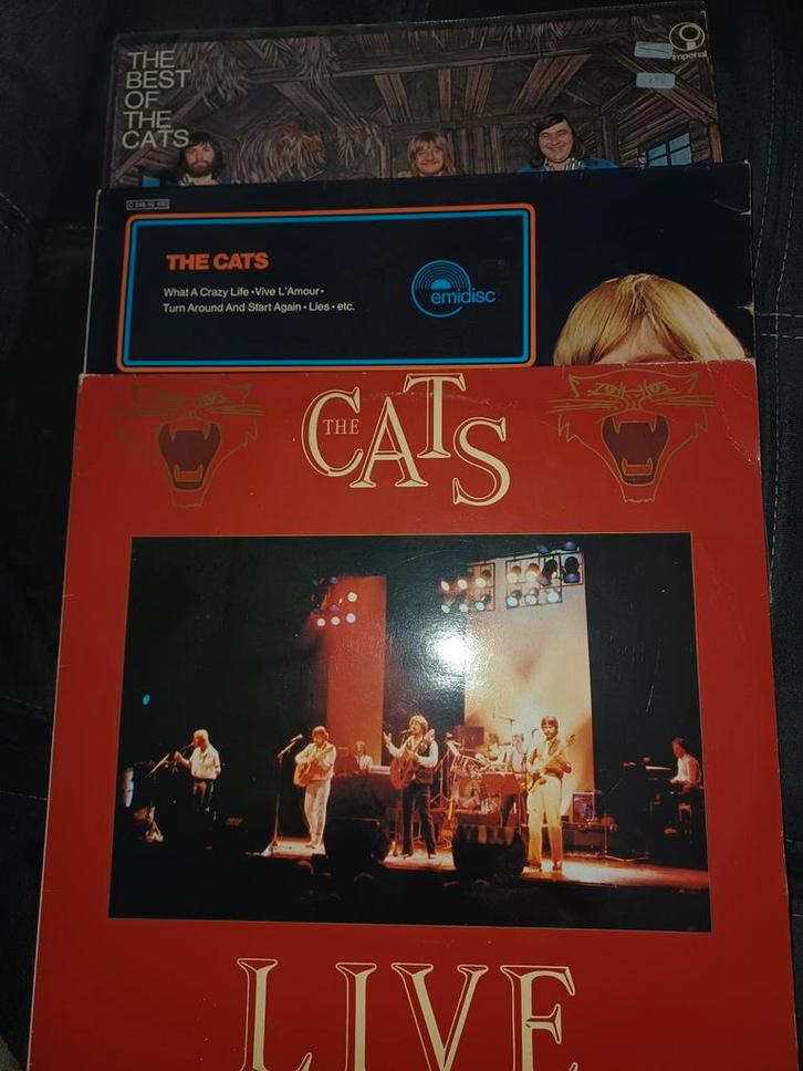 3 lp's van The Cats, Cd's en Dvd's, Vinyl | Pop, Gebruikt, 12 inch, Ophalen