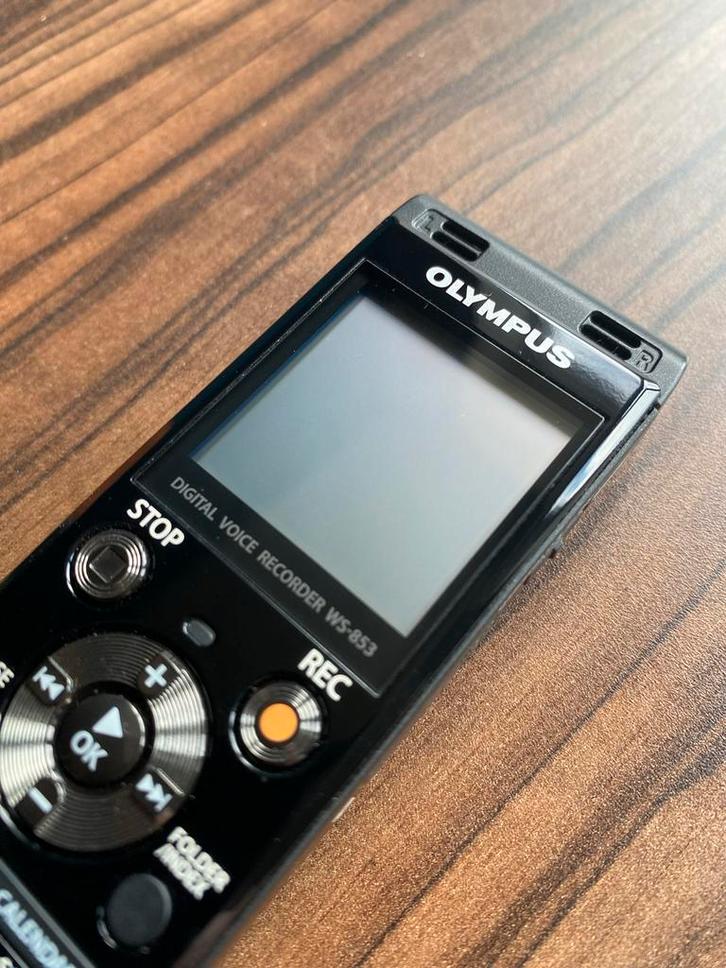 Olympus WS-853 Digitale Voice Recorder met hoes, Audio, Tv en Foto, Overige Audio, Tv en Foto, Zo goed als nieuw, Ophalen of Verzenden