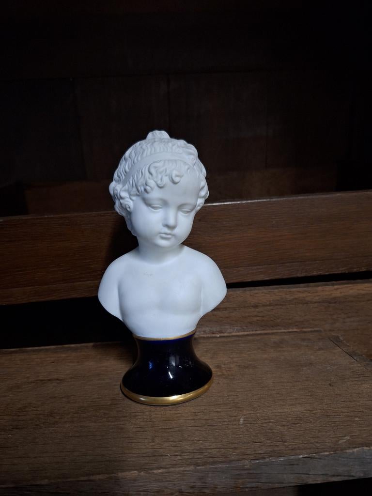 Antieke Limoges Buste Louise Brongniart, Antiek en Kunst, Ophalen of Verzenden