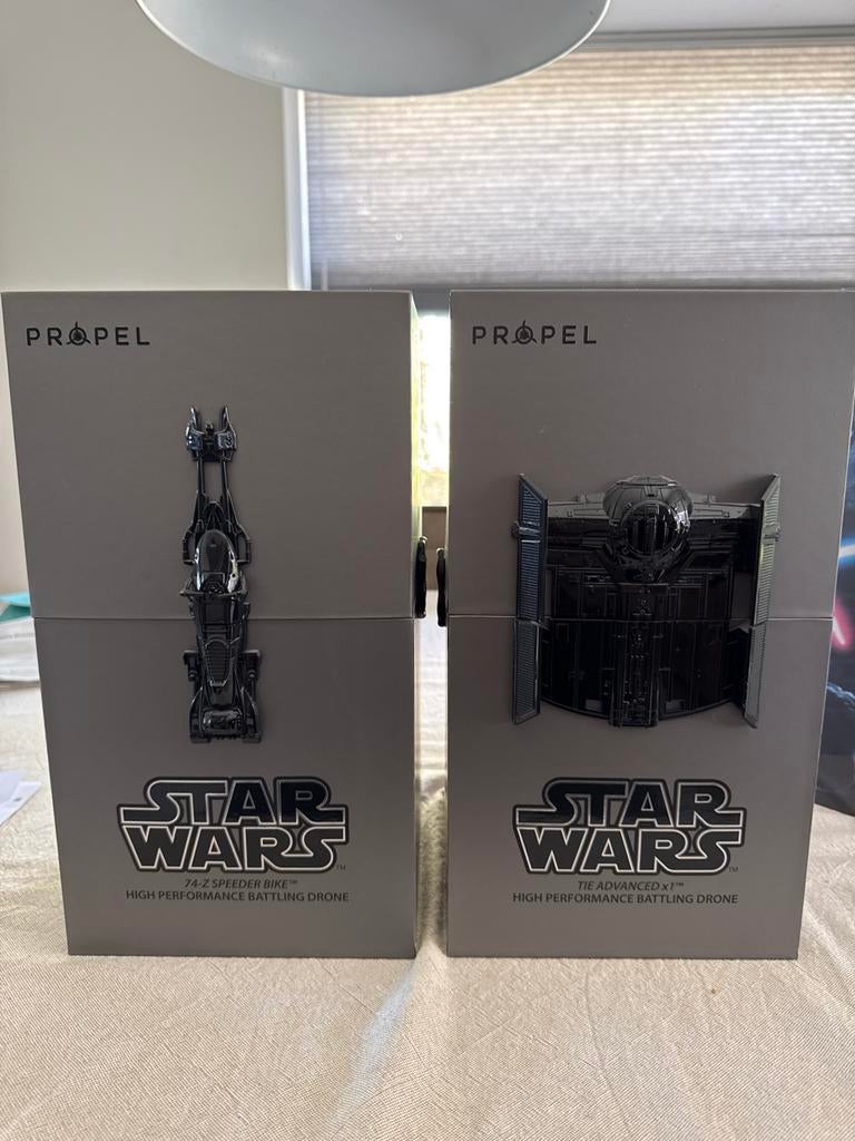 Propel Star Wars Drones: Speeder Bike & TIE Advanced X1, Verzamelen, Star Wars, Zo goed als nieuw, Overige typen, Ophalen of Verzenden
