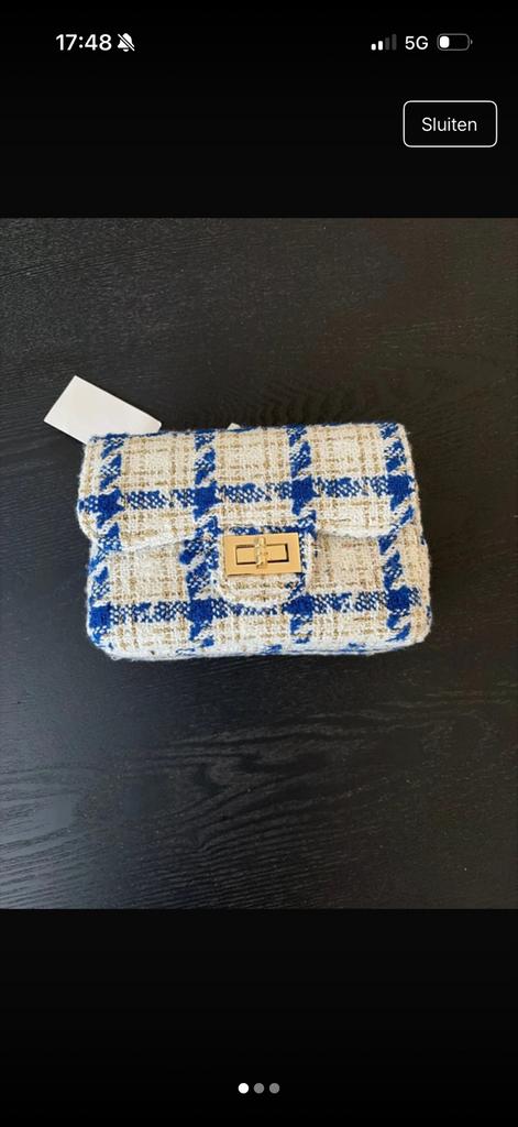 Leuk schouder tasje, Ophalen of Verzenden, Nieuw, Blauw, Overige merken