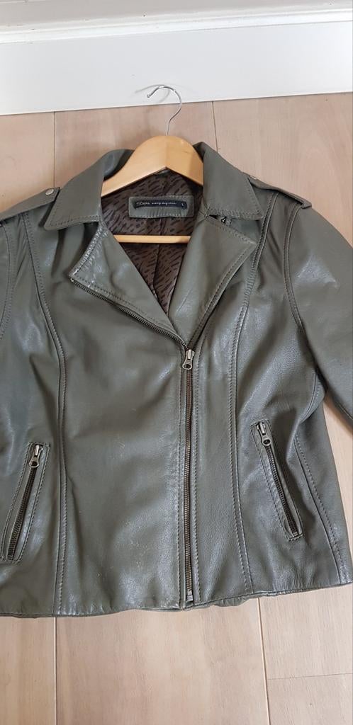 Stoer leren jasje
Merk "Steps", Kleding | Dames, Steps, Ophalen of Verzenden, Groen