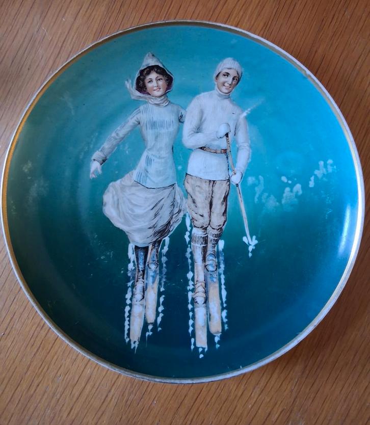 Antiek wandbord Carl Tielsch 1925-1932, Antiek en Kunst, Antiek | Wandborden en Tegels, Ophalen of Verzenden