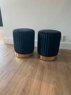2 poefjes, Ophalen, Minder dan 50 cm, Gebruikt, Rond