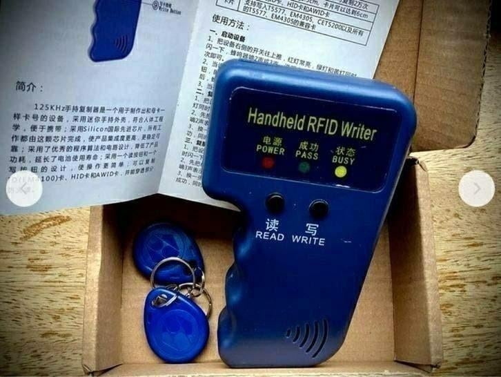 RFID 125Khz cloner voor druppels, pasjes, huissleutels etc., Hobby en Vrije tijd, Elektronica-componenten, Ophalen of Verzenden
