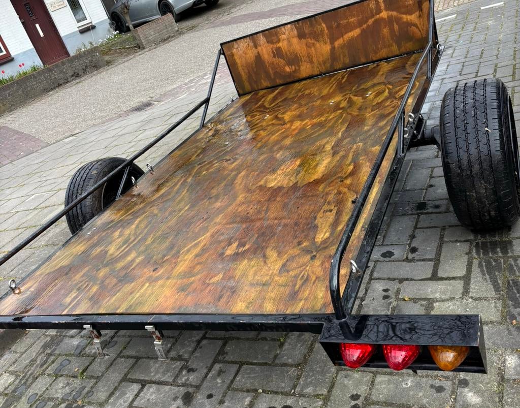 Aanhanger enkelasser trailer crossmotor quad waterscooter, Auto diversen, Ophalen, Zo goed als nieuw