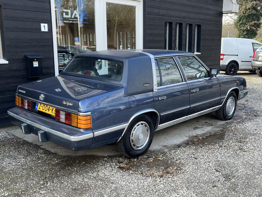 Chrysler NEW YORK Airco/Audio/Leer (bj 1988, automaat), Auto's, Oldtimers, Automaat, 150 pk, Bedrijf, Blauw