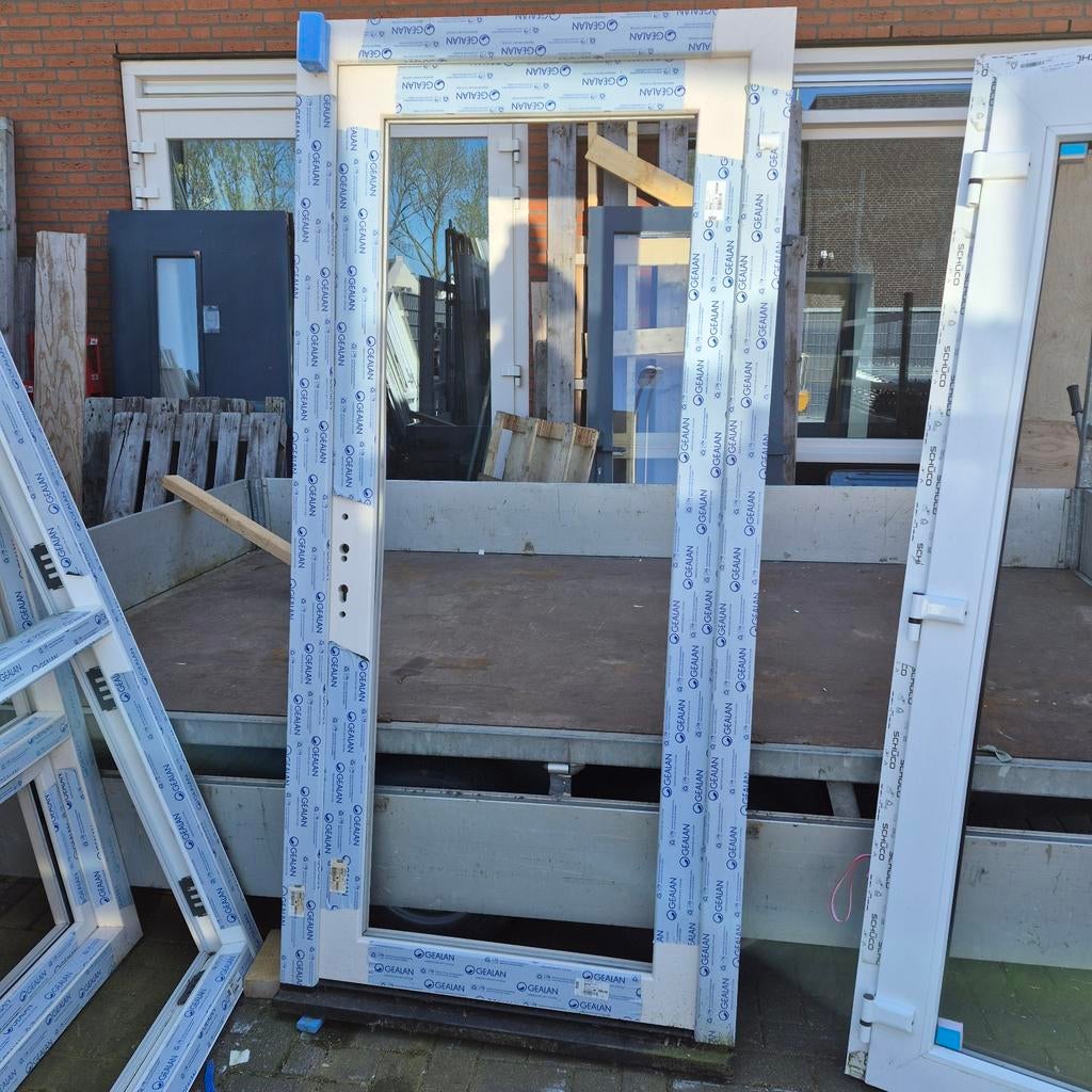 Crème Voordeur Houtnerf 220.5x105 cm (zonder paneel), Ophalen of Verzenden, Nieuw