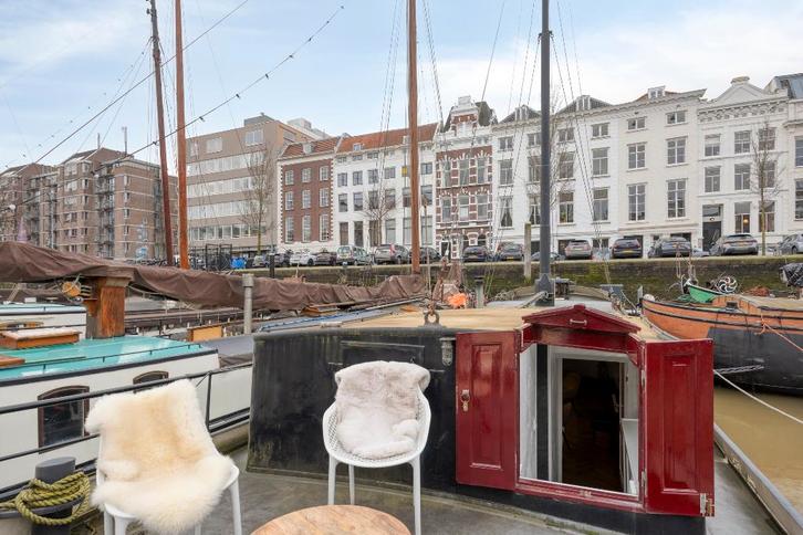 woonboot met vaste ligplaats, Huizen en Kamers, Woonboten te koop, Rotterdam