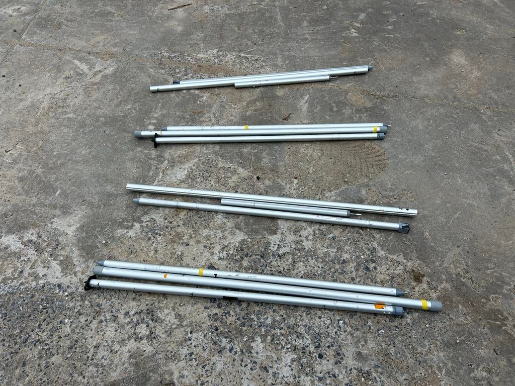 Fiamma Luifel F45s ZIP 350 zij- en voorwanden met buizen, Caravans en Kamperen, Ophalen, Zo goed als nieuw, Polyester, Fiamma