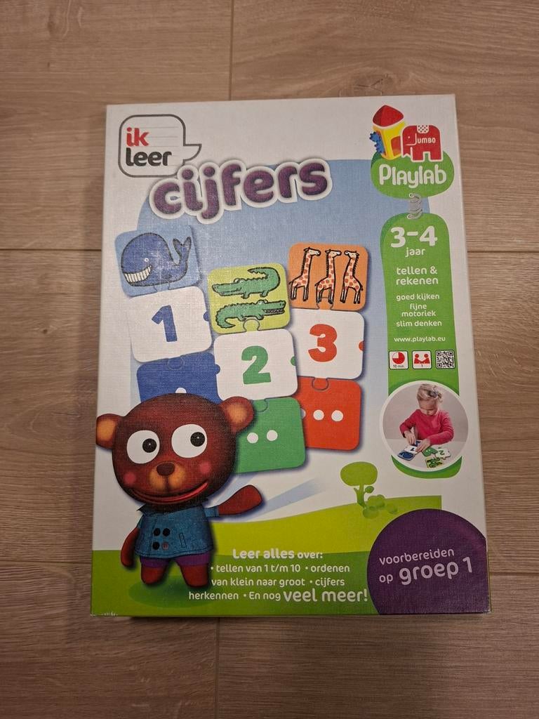 Jumbo Ik Leer Cijfers - Educatief Spel 3-4 jaar, Ophalen of Verzenden, Zo goed als nieuw, Puzzelen