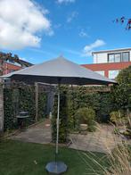 Glatz parasol 280cm + parasolvoet, Ophalen, Gebruikt, 2 tot 3 meter, Parasolvoet