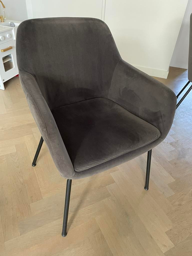 6 Vtwonen eetkamerstoelen Mood, Ophalen, Gebruikt, Vijf, Zes of meer stoelen, Stof