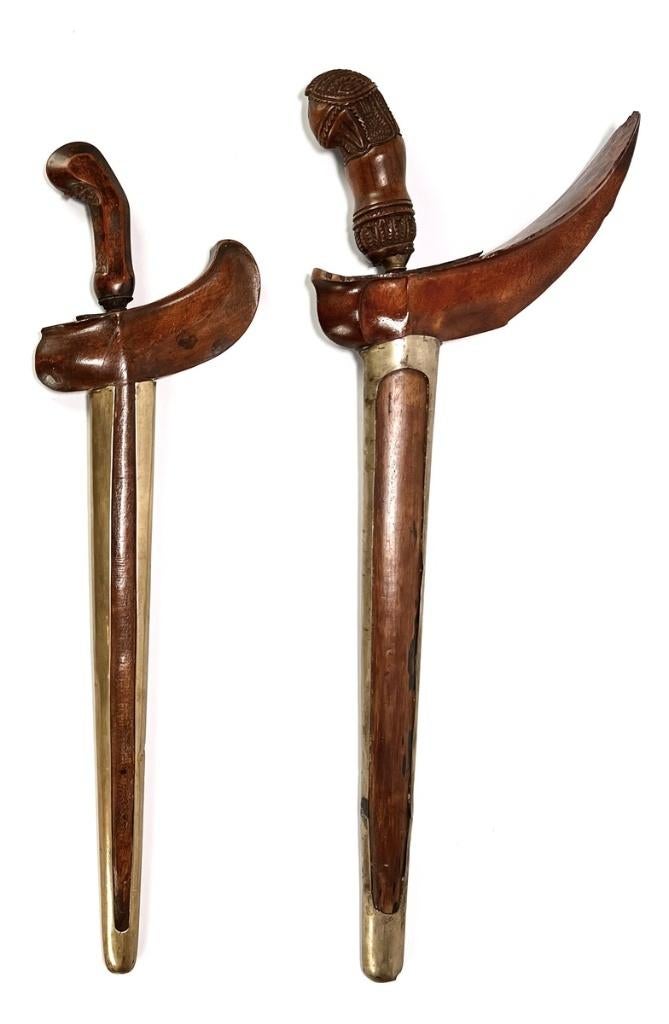 1096. Krissen, Surakarta en Madura - Indonesië, 19e eeuw, Ophalen of Verzenden