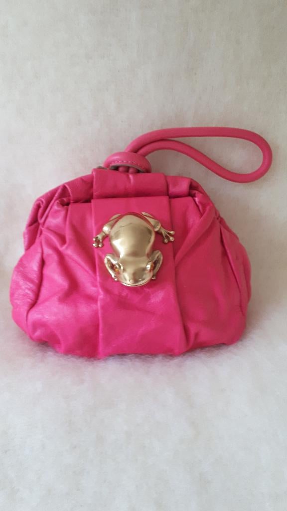 Marc Jacobs fuchsia roze clutch, Sieraden, Tassen en Uiterlijk, Tassen | Damestassen, Ophalen, Zo goed als nieuw, Roze, Handtas