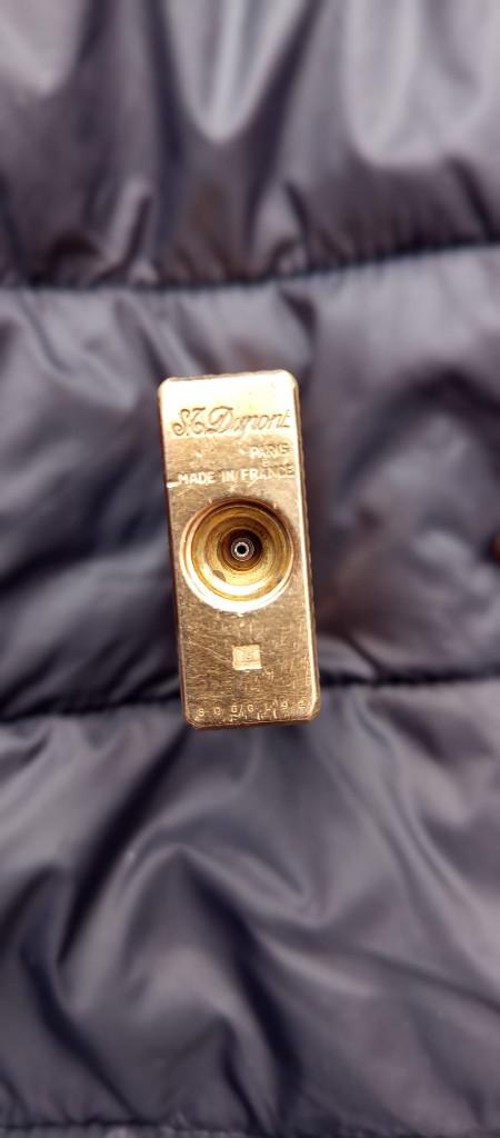 S.T. Dupont Ligne 1 Large - Goud Verguld - Vintage 80GGL92, Ophalen of Verzenden, Gebruikt, Aansteker