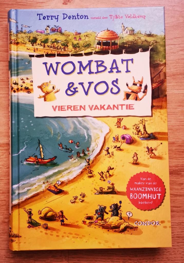 Wombat En Vos vieren vakantie, Ophalen, Zo goed als nieuw, Terry Denton, Fictie algemeen