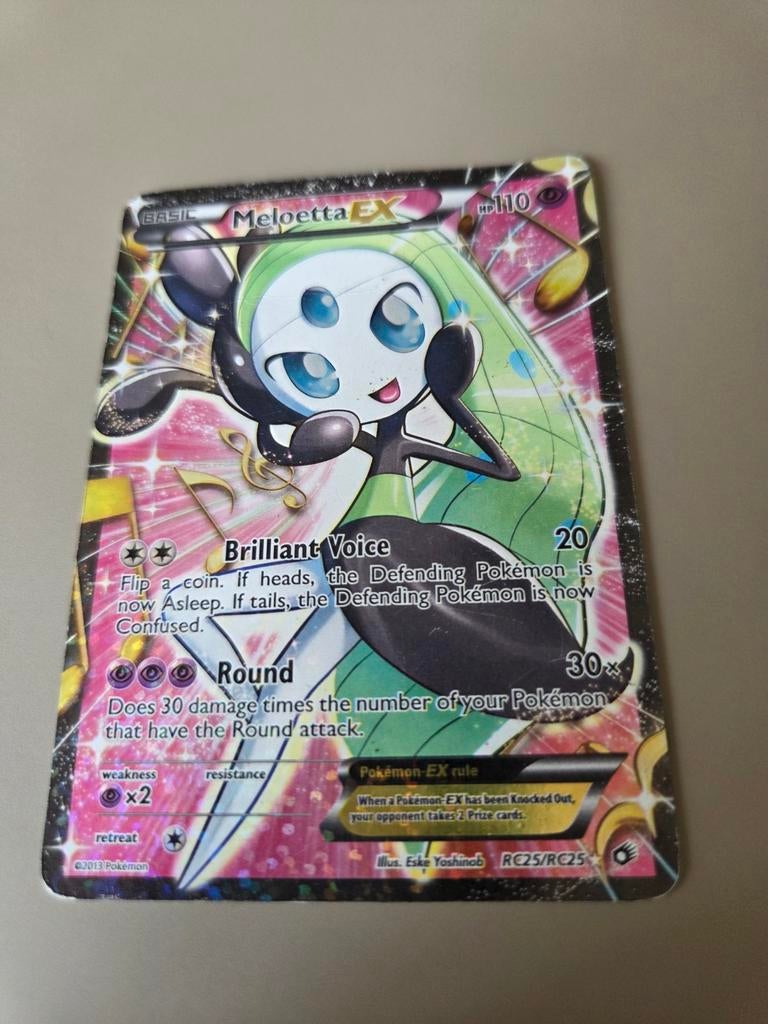 Pokemon kaart Meloetta ex, Ophalen of Verzenden