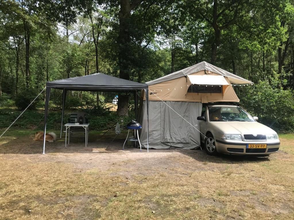 Daktent te huur € 200,- per week incl. ondertent
