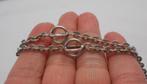 Zilveren lange vintage sierketting nr.577, Sieraden, Tassen en Uiterlijk, Kettingen, Verzenden, Zo goed als nieuw, Zilver, Zilver