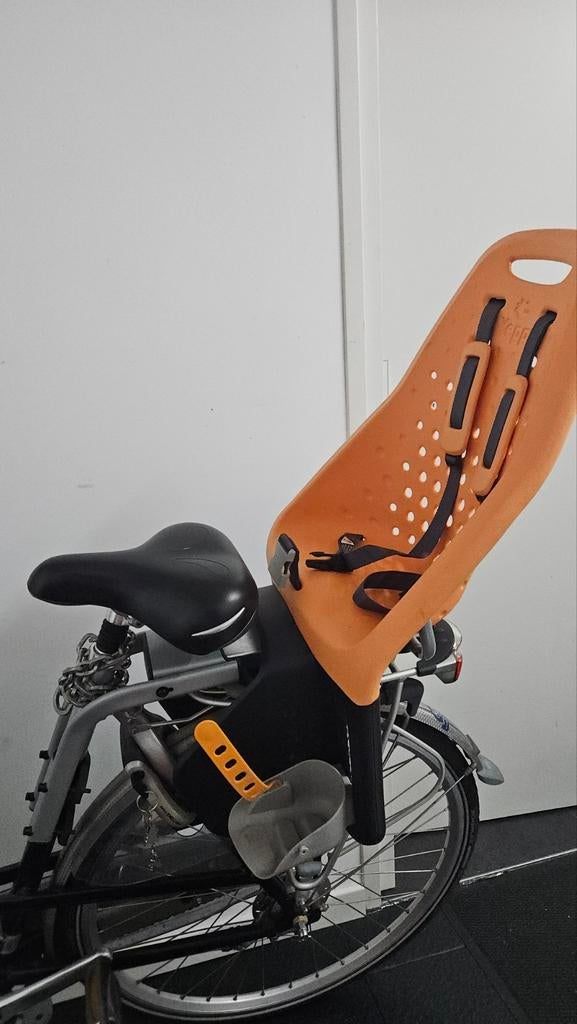 Yepp oranje fietsstoeltje, Ophalen, Gebruikt