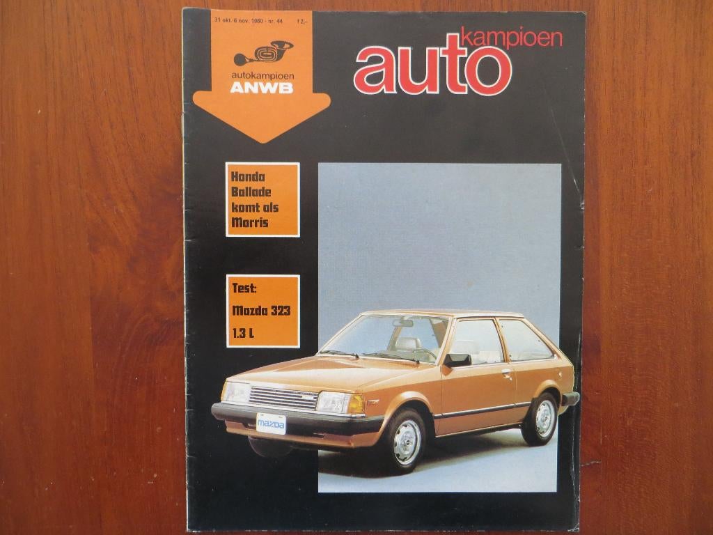 Autokampioen 44 1980 Mazda 323 Honda Ballade (Leyland), Boeken, Auto's | Folders en Tijdschriften, Ophalen of Verzenden, Nieuw