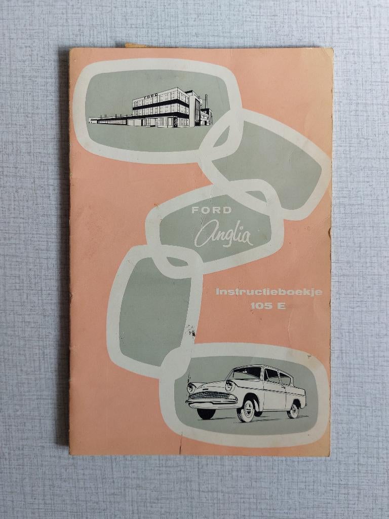 Instructieboekje FORD ANGLIA 105 E, Auto diversen, Ophalen of Verzenden