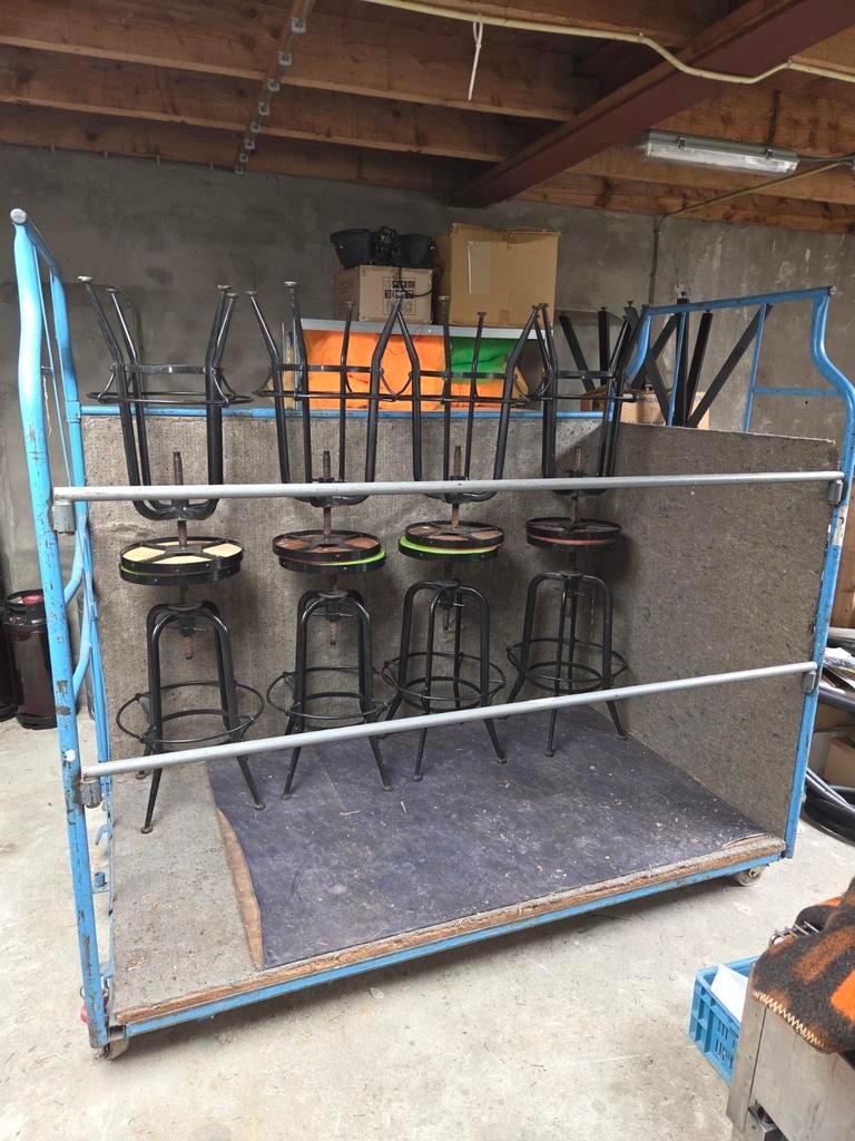 Grote transportkar voor tafels en stoelen, Doe-het-zelf en Verbouw, Transportwagens, Ophalen