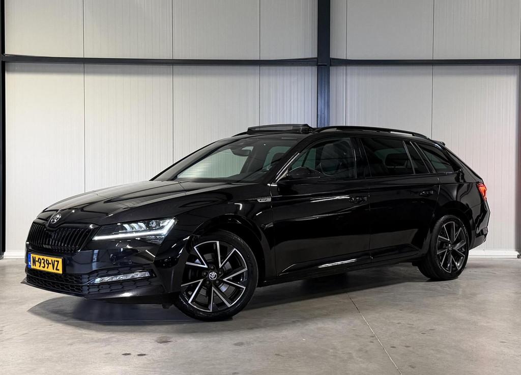 Skoda Superb 1.5 TSI Sportine Pano Virtual Trekhaak Memory, Auto's, Adaptive Cruise Control, Euro 6, 4 cilinders, 150 pk