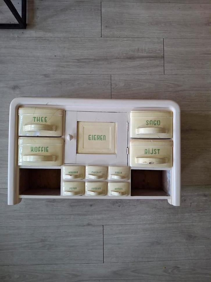 Vintage Kruidenrek Restauratie Item, Antiek en Kunst, Antiek | Emaille, Ophalen