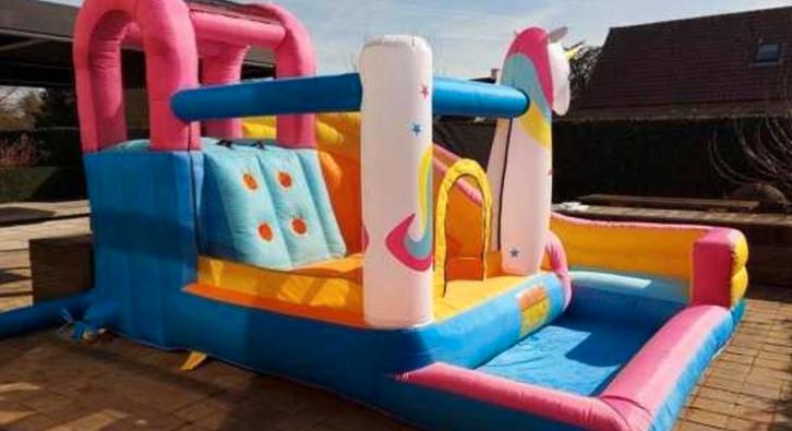 springkussen, Kinderen en Baby's, Speelgoed | Buiten | Springkussens, Gebruikt, Ophalen