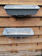2x Zinken bak Bloembak Kweekbak Bloempot Zink, Ophalen of Verzenden