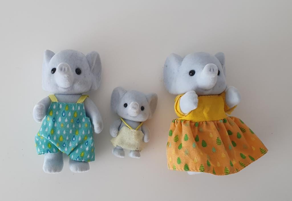 Sylvanian families familie olifant, Ophalen, Gebruikt