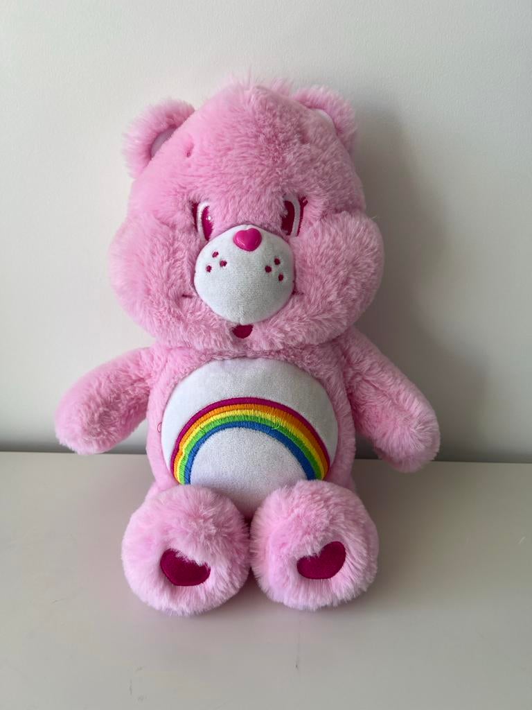 Roze Troetelbeer Cheer Bear knuffel, Gebruikt, Overige merken, Overige karakters, Beer