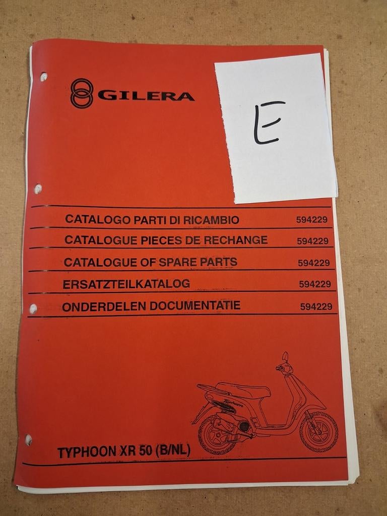 Gilera Typhoon XR 50 onderdelen documentatie, Ophalen of Verzenden