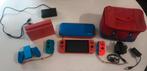 Zeer complete Nintendo Switch (speciale editie), Switch 2019 Upgrade, Met games, Ophalen of Verzenden, Zo goed als nieuw