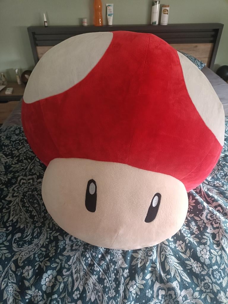 Mega Toad Knuffel - Zo Goed Als Nieuw, Kinderen en Baby's, Speelgoed | Knuffels en Pluche, Super Mario, Ophalen, Zo goed als nieuw