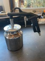 Zandstraalpistool en grit, Ophalen, Zo goed als nieuw