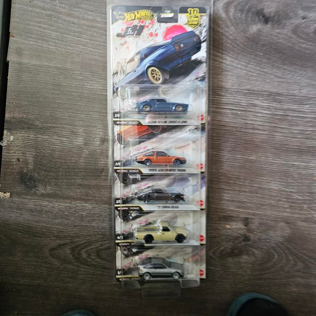 Hot Wheels Japan Historics 5-Pack, 333 Continental Boulevard El Segundo, CA 90245 USA, Nieuw, Ophalen of Verzenden, Mattel