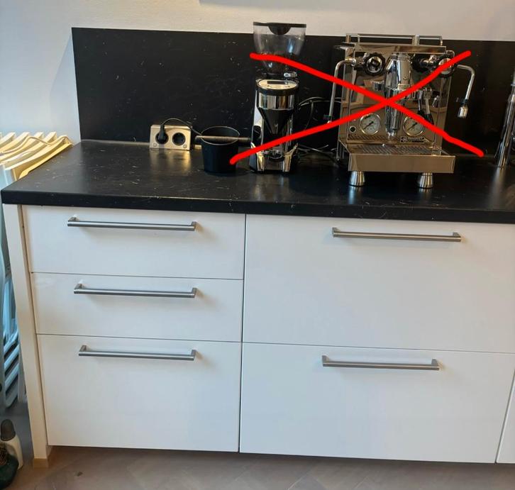 kitchen, Huis en Inrichting, Keuken | Keukenelementen, Zo goed als nieuw, Minder dan 100 cm, 200 cm of meer, 50 tot 75 cm, Wit